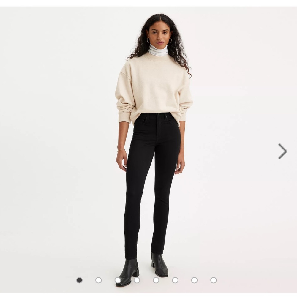 Levi's 721 High Rise Skinny in Black (27)